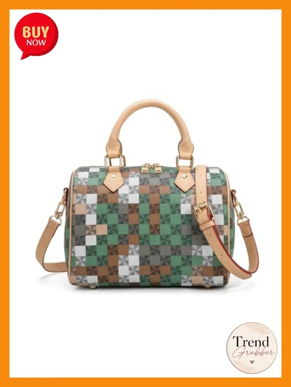 Large Satchel Handbag Crossbody Purse with Adjustable Strap
